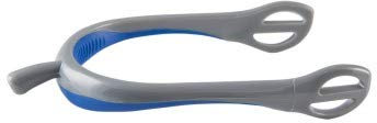 PFIFF 102477 Kunststoff-Sporen mit Anti-Rutsch-Fläche, grau-blau