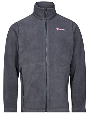 Berghaus Herren Prism Polartec Interactive Jacke, Zusätzliche Wärme, Schmeichelnder Stil, Langlebig Fleecejacke, Dunkelgrau, 3XL EU
