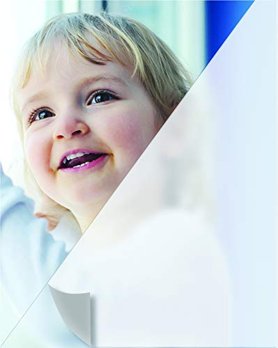 Easy PROTEC Film repositionnable pour vitrage Dépoli Givré Anti Regard 250 x 90 cm