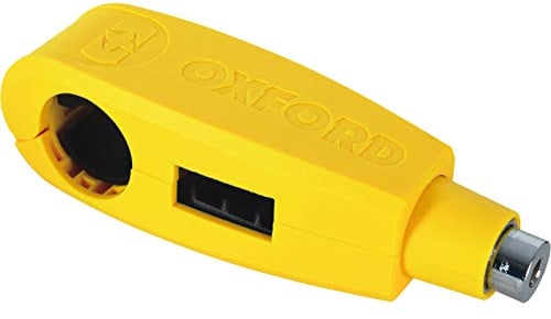 Oxford Products Oxford Motorcycle Scooter Lever Lock Yellow LK301