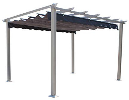 milani home Gazebo da Giardino Astoria 3 X 4 in Alluminio