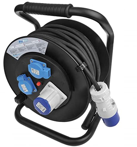 ProPlus Kabeltrommel CEE 25M 3x1,5mm² (2X Schuko + 1xCEE)