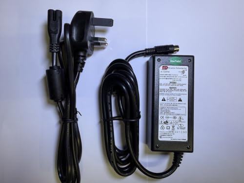 Replacement for 12V 5V 4 Thin Pin AC-DC Adaptor Power Supply for Buffalo External Hard Drive