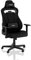 NITRO CONCEPTS E250 Gaming Stuhl - Bürostuhl Ergonomisch Schreibtischstuhl Zocker Stuhl Gaming Sessel Drehstuhl mit Rollen Stoffbezug Belastbarkeit 125 Kilogramm Schwarz