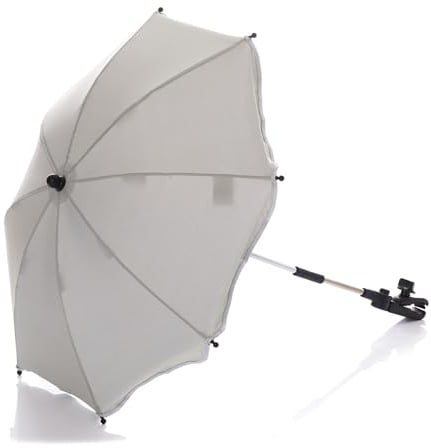 Fillikid Universal Sonnenschirm Sonnenschutz für Kinderwagen & Buggy & Jogger - UV Schutz 50+ / 65 cm Durchmesser/Sonnenschirm biegsam/Universalhalterung für Rund- und Ovalrohre