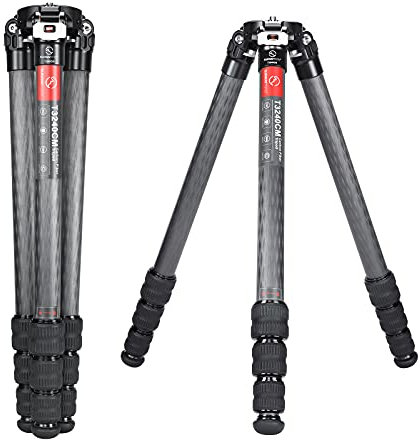 SUNWAYFOTO T3240CM Fiber Tripod for Video Camera Photography Weight Outdoor Tripod Waterproof,55.0lb Load