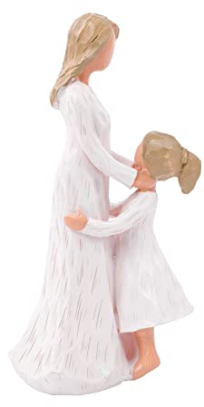 Mother and Daughter Figurines, Gift for Mother's Day, Birthday Gifts for Mom, Loving Mother/Loving Daughter Statue Gift Celebrating The Love Between Mom And Daughter Sculpted Hand-Painted Figure