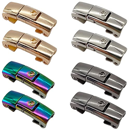 Niuhong 8 Pcs Cordón Sin Atar Cierre Elástico Para Zapatillas Calzado Deportivo Informal y Senderismo Para Niños y Adultos