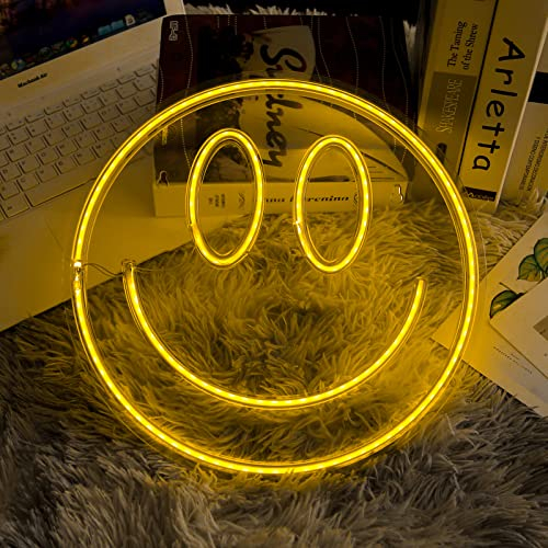Fionnuar Smile Neonschilder, dekoratives helles Nachtlicht für Wanddekoration, 40,6 x 17,8 cm, LED-Licht, Neonschild, Kunst, dekorative Nachtlichter für Junggesellinnenabschied, Verlobungsfeier,