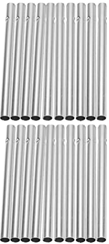 DOITOOL 50 Stücke Klangstäbe für Windspiel Rohre Stäbe Basteln Windklangspiel Aluminiumrohr Klangspiel Stäbe Wind Bell für DIY Handwerk Terrasse Hof Garten Deko Heimdekoration