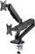 goobay Dual Monitorhalterung – mit Gasdruckfeder, für 17 bis 32 Bildschirme, Neig & Drehbar, Tischklemmmontage, 9kg Tragkraft, mit Kabelmanagement, VESA Kompatibel 75x75 & 100x100, 58531 Doppelarm