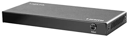 Logilink HD0056 - HDMI-Switch 4x1-Port (4X Quellen & 1x Ausgang), 4K/60 Hz, HDCP, HDR, CEC, RC Schwarz