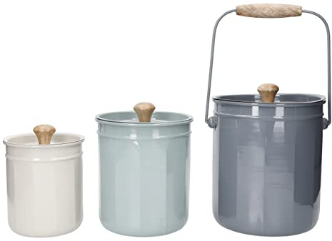 KitchenCraft Compost and Storage Set, 3 Pieces, Gift Boxed