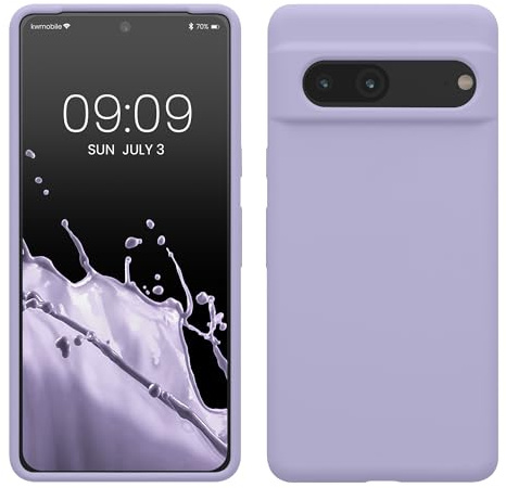 kwmobile Handyhülle für Google Pixel 7 Hülle, für Pixel 7 Case - Hülle Silikon - kabelloses Laden - Lavendel