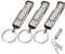 Ultra-Thin Nail Clippers Keychain, 3 Pcs Mini Foldable Nail Cutter with Key Ring, Portable Pocket Manicure Tool for Outdoor Travel Camping