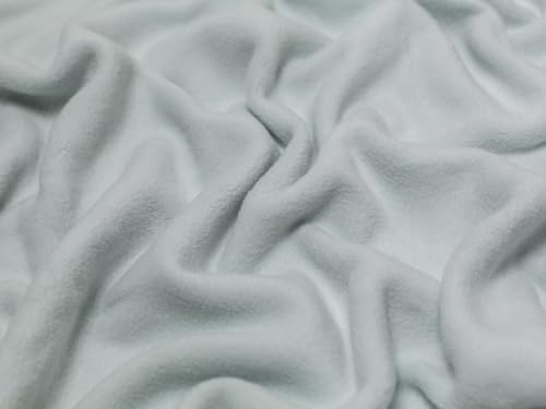 Schaffell-Baumwoll-Fleece-Stoff, Hellblau, Meterware