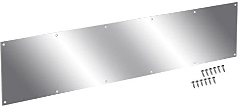 CQMMA Door Kick Plate 10 Inch Wide Aluminum kickplate Suitable for 36 Doors, 12GA (5/64 inch) Thickness Al Alloy, 10 x 34 Silver