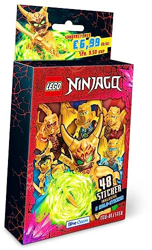 Blue Ocean Lego Ninjago Sticker - Crystalized 2023 - Sammelsticker - Auswahl (1 Blister)