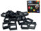 CMC imports 20 x Fenster mit Scheibe Klemmbausteine vers. Farben zur Auswahl Bausteine 1x2x2 Noppen Fensterrahmen (650 - Schwarz)