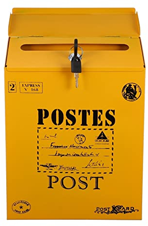 Hemobllo 1 STK Briefkasten Briefhalter Zur Wandmontage Hochzeitskarte Briefhalter Für Die Wand Briefkästen Mit Post Vorschlagsfall Umschlagbox Gebet Jahrgang Büro Halterung Eisenblech