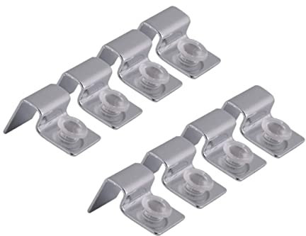 Beaupretty 8 Piezas Soporte De Cubierta para Pecera Clip De La Cubierta De Cristal del Acuario Soportes para Tapas De Peceras Soporte De Pecera Acero Inoxidable Marco Sin Aros