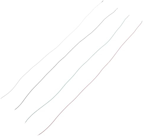 JOINPAYA 4stücke Phono Anschlussleitungen Austauschbare Stereo Kabel Für Phonographen Langlebig Und Installieren Rot Weiß Blau Und Grün Geeignet Für Plattenspieler