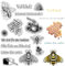 craspire Bienen Klare Stempel Deutscher Text Bienenstock Honig Wiederverwendbarer Poststempel Transparente Silikonstempelsiegel Für Die Tagebuchkartenherstellung Dekor DIY Scrapbooking Filmrahmen