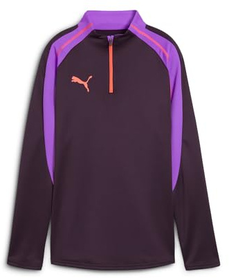 PUMA Damen individualBLAZE 1/4 Zip-Top Trainingsjacken, Midnight Plum, L