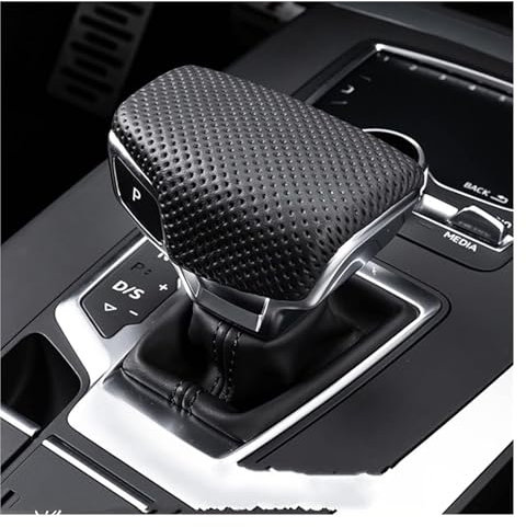 Baizexin Auto Schaltkopf Für A-UDI A4 B9 A5 Q7 Q5 2016 2017 2018 2019 Schaltknauf Abdeckung Perforiertes Leder Handball Shifter Griff Hebel Fall