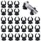 HNFKOZ 24 Pcs Aquarium Suction Cups, Suction Cups, Suckers, Sucker, Suction Hooks Heavy Duty, 3.3cm Suction Cups with 2.4cm Heating Clamps, for Aquarium Fish Tank Accessories (Not For Airline Tubing)