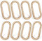 8 Stück Karabiner Gold Schlüsselring Goldene Rund Oval Karabinerhaken Für Geldbörsen Ovaler Karabiner Clip Aus Legierung Für Schlüsselanhänger SchlüSsel Taschen Geldbörsen DIY(Gold)