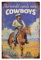 WADORN Cowboy Blechschild Aus Metall Im Vintage Stil Cowboy Reiten Pferd Retro Metall Poster Zeichen West Cowboy Malerei Home Wand Kunst Poster Plaketten Für Bauernhof Bauernhaus Outdoor 20x30cm