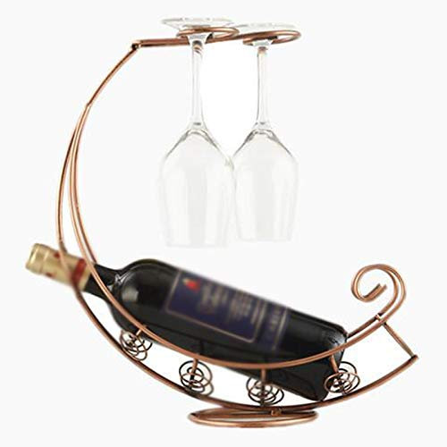 Support de rangement moderne en métal pour bouteille de vin et champagne