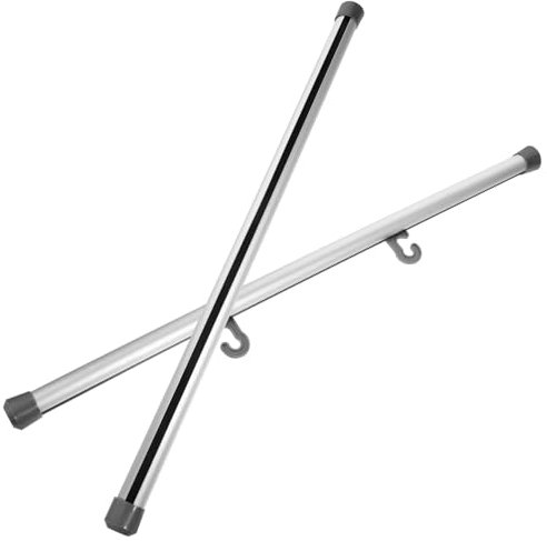 CAXUSD 2pcs Advertising Poster Pole Aluminium Alloy Hanging Scroll for Wall Decor and Painting Hanger Suitable for Home Decoration and Poster Hanger