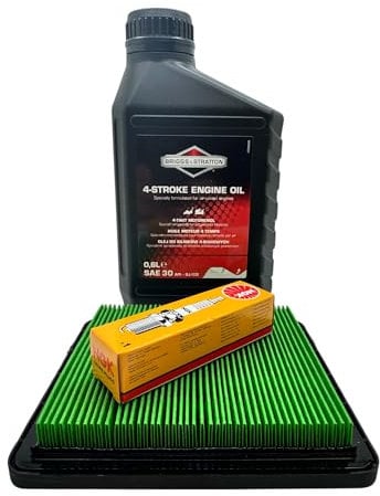 HardRidge Parts Engine Service Kit Compatible With Flymo XL500 With Honda GCV135/GCV160 – Air Filter, NGK Spark Plug & Premium Branded Engine Oil