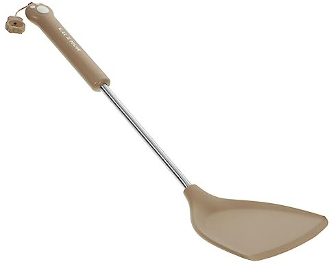 TOPBATHY Silicone Spatula Long Handle Non-Stick Kitchen Cooking Utensils Heat Resistant Food-Grade Silicone for Daily Use Multi-Function Frying Spatula with Hanging Design