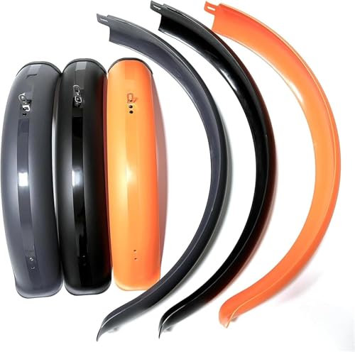Suixtil Flügel Mountainbike Schutzbleche 26/24/20 Zoll x 4.0 Fat Tire Schutzbleche Fender Set Faltrad Schutzbleche Schneemobil Schutzbleche Elektrofahrrad Mountainbike Fahrrad Zubehör(Orange,20inch)