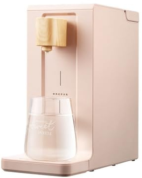 2L Intelligent Instant Water Dispenser Fixed quantity Fountain 6 Gears Thermostatic Rapid Heating Desktop Boiler 220(Pink)