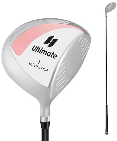 COSTWAY Golf Driver für Damen, 460CC Golfschläger aus Aluminium für Rechtshänder mit Schlägerhaube & Graphitschaft, 12°Grad, Golf-Treiber für Anfänger und Profis
