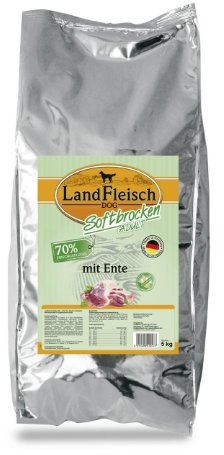 Landfleisch Dog Softbrocken Adult mit Ente, 1er Pack (1 x 5 kg)