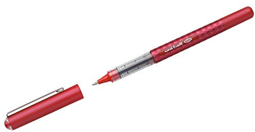 Faber-Castell uni-ball 148176 - Tintenroller uni-ball Eye Design, 0,4 mm, rot, 1 Stück