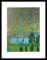 Gustav Klimt Unterach am Attersee Poster Bild Kunstdruck im Alurahmen schwarz 30x24cm