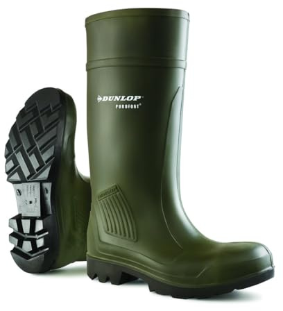 Dunlop PUROFORT Wellington Boots without Safety Properties in Olive, 37