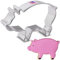 Ann Clark Cookie Cutters Cortador de galletas cerdito - 9,5 cm - Acero fabricado en EE. UU.