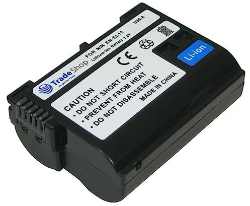 Trade-Shop Batterie haute performance pour Nikon D610 D750 D7100 D7200 D810 d810 a D8000 Poignée d'alimentation de MB-D14 remplace EN-EL15
