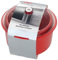 Easy Cook 2.5 Litre Polly Carbonate Non-Staining Microwave Rice and Veg Steamer, Red