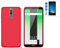 Todobarato24h Funda TPU Lisa Roja Compatible con Huawei Mate 10 Lite (5.9) + Protector Cristal Templado
