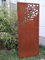 Zen Man Edelrost Garten Sichtschutz aus Metall GlasKugel Rost Gartenzaun Gartendeko edelrost Sichtschutzwand H125*50cm 031918