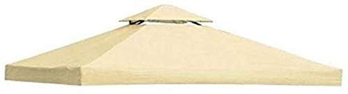 Top Telo Copertura per Gazebo di Ricambio 3x3mt con Airvent 180gr (Ecru)