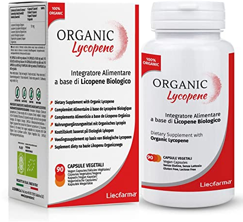 Bio-Lycopin – antioxidatives Nahrungsergänzungsmittel mit biozertifiziertem Lycopin – Packung mit 90 Kapseln